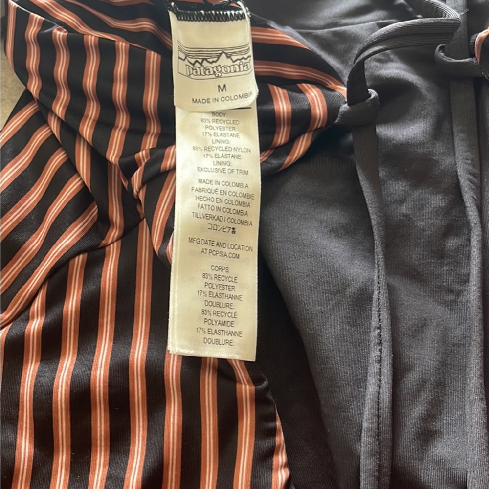 Patagonia one piece bathing suit.